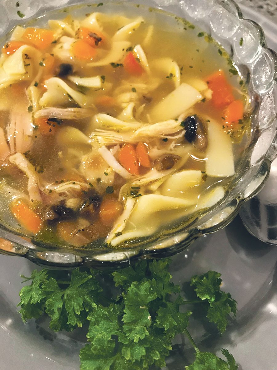 This chicken vegetable soup mimics a Moroccan chicken dish but has fewer ingredients. | Jodie Mirosovsky photo