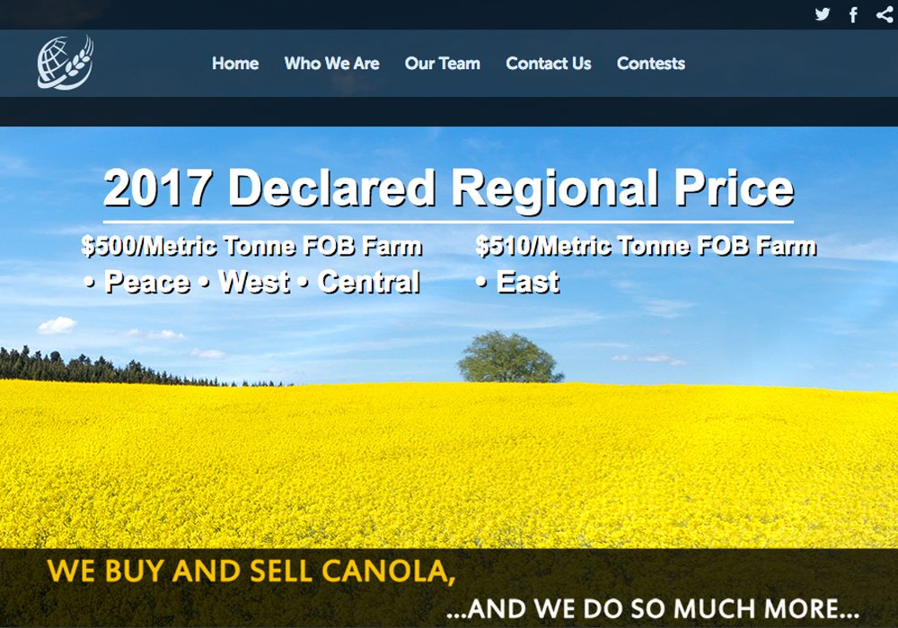 New mortgage contracts will offer growers an opportunity to meet mortgage obligations by entering canola production contracts with Input Capital. | Screencap via www.inputcapital.com