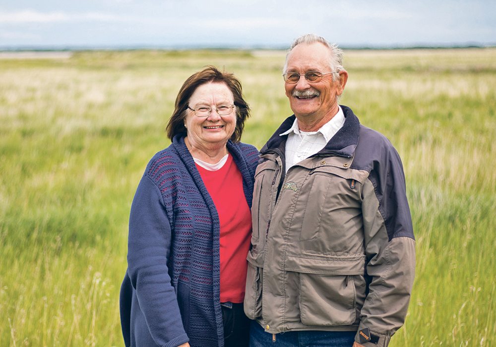 Sylvia and John Walters at the Ferrier property.  |  Brent Calver photo
