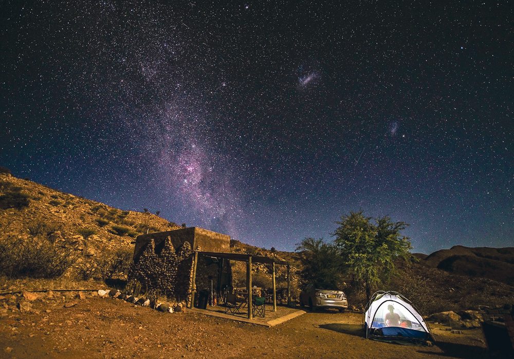 An incredible night sky is one of the benefits of camping at Spreetshoogte Campsite. | Robin and Arlene Karpan photo