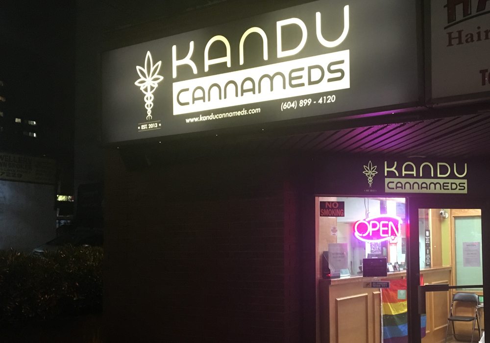 The minimum age to consume recreational marijuana in Saskatchewan will be 19, the provincial government announced March 14. B.C., where this store is located, has also set its minimum age to 19. | File photo