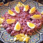 Beets are not used extensively in the daily menus of the Middle East, but the author’s mother did use them occasionally to make this beet and tahini salad. | Habeeb Salloum photo