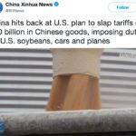 After weeks of rumours and speculation, China announced a proposed 25 percent tariff on American beans today. | Screencap via Twitter/@XHNews