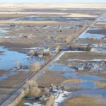 Lethbridge County declared a local state of emergency today due to overland flooding as snow accumulations begin to rapidly melt. The Municipal District of Taber made a similar declaration over the weekend for the same reason. | Twitter/Mark Valgardson photo