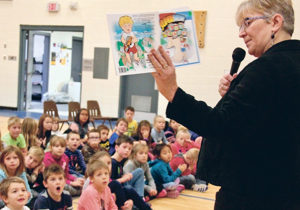 Author Deana Driver reads from one of her books.  |  Christalee Froese photo