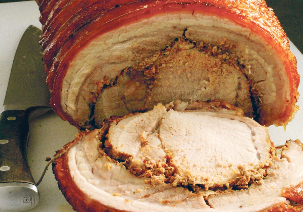 Porchetta is an Italian inspired way to serve a pork roast. It is perfect with mashed potatoes.  |  Sarah Galvin photo