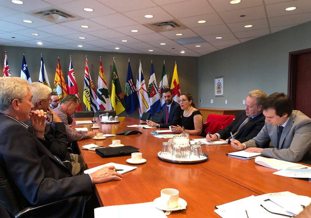 Canada, the U.S. and Mexico are scheduled to begin another round of talks May 7 in Washington, D.C. | Twitter/@cafreeland photo