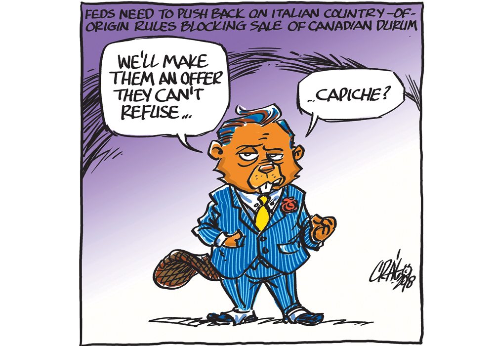 Feds must play hardball with Italy on durum