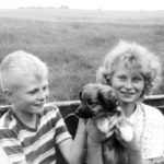 James and Sheri with Lassie. | Hathaway family photo