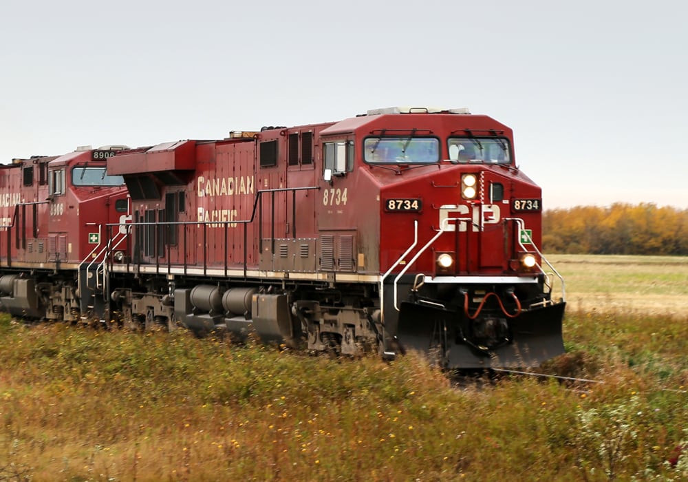 More than 3,000 locomotive engineers and conductors at Canadian Pacific Railway are on strike. | File photo