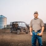 Cattle producers say Can-Am’s side-by-side vehicles are ideal for chores such as hauling fenceposts and feed.