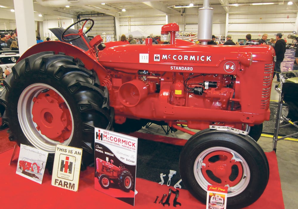 The paint on this 1953 McCormick IH W-4 Standard owned by Michael Werezak and restored by Roy Suchar shows well.  |  Charles Renny photo