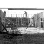 Harold helped Len Espetveidt build his new shop. | Hathaway family photo