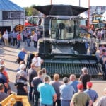 Agco’s Ideal combine debuted in North America for dealers ahead of the opening of Canada’s Farm Progress Show in Regina. Only dealers that qualify will handle the Fendt combine. | Michael Raine photo