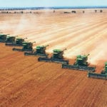 Harvesting and grain storage are massive affairs on John Nicoletti’s farm. | Photo supplied by John Nicoletti
