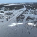 The Hudson Bay Railway has been closed since May 2017 when severe flooding damaged the track and cut off rail access to several northern Manitoba communities. | OmniTrax photo