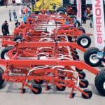 The new Morris Quantum drill has a stronger frame and more row-spacing options. It will be demonstrated at Ag In Motion in July. The drill has one of the narrowest folding widths on the market at 17 feet 10 inches. | Robin Booker photo