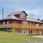 After a more than 40 year absence, the Benalto train station sits very near its original location in the former rail yard on the main street of Benalto, Alta. | Maria Johnson photo