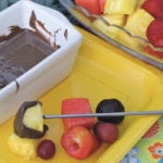 Chocolate and fresh fruit for dipping are made for leisurely evening conversation on the back deck. | Betty Ann Deobald photo