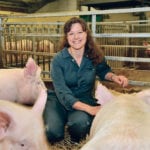 Dr. Christine Tait-Burkard from the Roslin Institute said the results are exciting, but commercial use is still some years off. | Roslin Institute photo