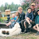 Roger and Lana Groot and their four children — Lily, 8, Corbin, 6, Bryce, 4 and Brody, 1 — are part of a youthful demographic in an area where there are few farmers and even fewer young people. | Barbara Duckworth photo