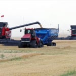 Windy Poplars Farm harvesting barley near Kandahar, Sask., on August 7, 2018. | Robin Booker photo