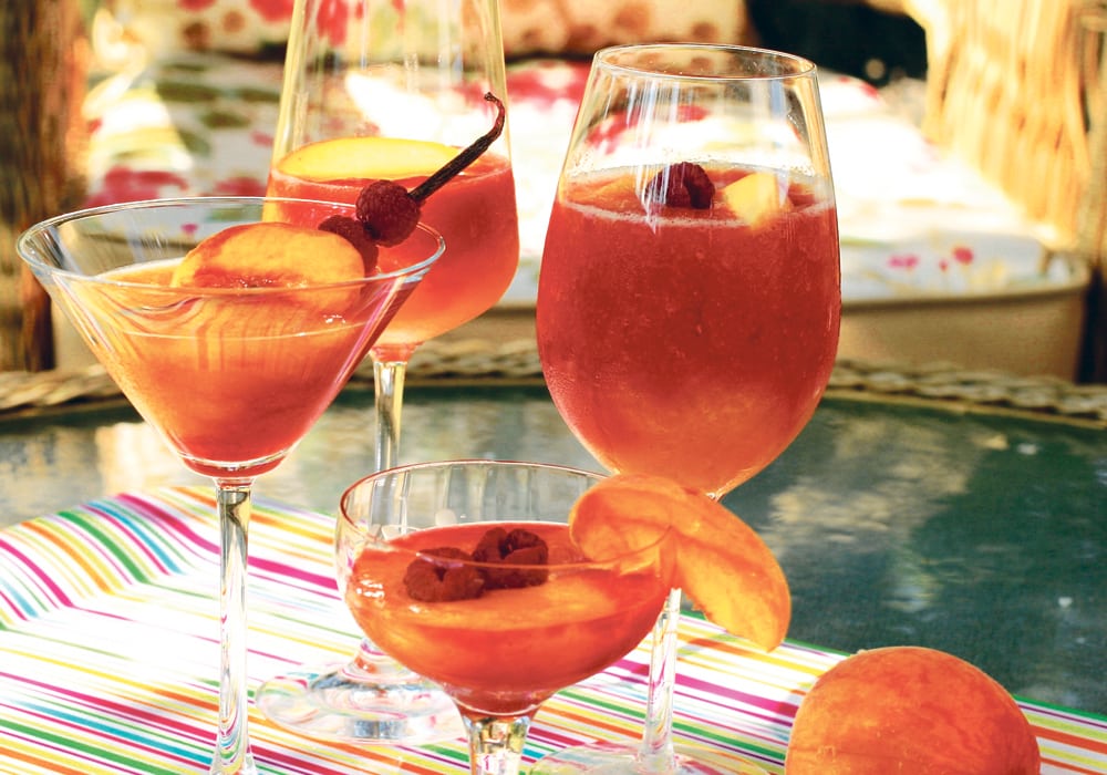 This peach Melba frosé is refreshing and low alcohol with no added sugar.  |  Sarah Galvin photo
