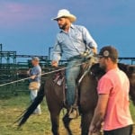 Garret Glasrud helps with branding at the family ranch near Shaunavon, Sask. | Photo supplied by Garrett Glasrud