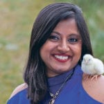 Doctoral student Kalhari Goonewardene says the treatment she is developing defends chicks against E. coli infection during the first week of their lives, which is when new hatchlings are most prone to bacterial infections. | Western College of Veterinary Medicine photo