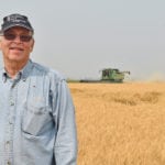 Andre Visscher, the southern Alberta representative for the Canadian Foodgrains Bank, said 60 percent of last year’s $19 million was raised through growing projects like this one east of Taber, Alta.  |  Barb Glen photo