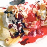 A banana split with homemade sauces is a delicious treat on a hot summer day. | Sarah Galvin photo