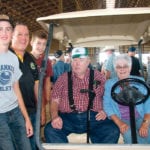 Mike Conlin runs a 5,000 head feedlot at Lucan, Ont., with his sons, Peter and Tom, and his parents, Tony and Mary. | Barbara Duckworth photo