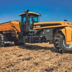 50 years after the first Gators roamed the Prairies, Agco has introduced three new three-wheelers plus one new four-wheeler. Owners can now choose among six different dry product applicators. | Agco photo