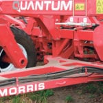 Morris introduced its new Quantum drill at Ag In Motion, billing it as a seeding machine with a possible double-duty future as a cultivator. The morning demo featured the cultivator component. The afternoon demo featured the drill component. | Ron Lyseng photo