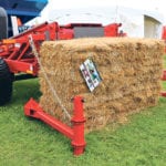 The 12SR Bale Scoop Plus carries 168 small square bale per load. | Robin Booker photo