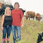 Tracey Burke and Brian Odgaard have been raising grass fed and finished Dexter cattle for a decade and plan to continue to do so well into their retirement years. They market through word of mouth and on social media. | Maria Johnson photo