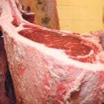 This side of beef would likely get a top grade as it moved through a commercial processor. | File photo
