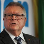Ralph Goodale, Saskatchewan MP and minister for public safety, speaks in Saskatoon at a Chamber of Commerce event on trade about the USMCA. | Michael Raine photo