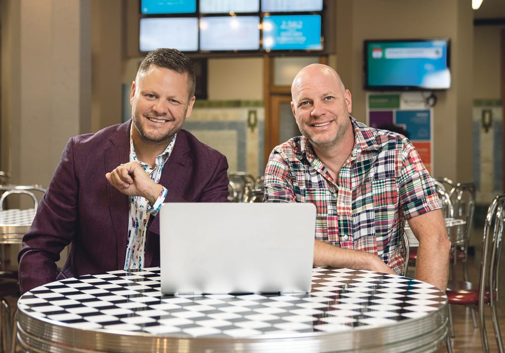 Vendasta Technologies co-founders Brendan King, left, and Jeff Tomlin say Saskatchewan is becoming a hub for start-up software companies. Vendasta’s digital business solutions are being used by companies around the world.  |  Vendasta Technologies photo  
