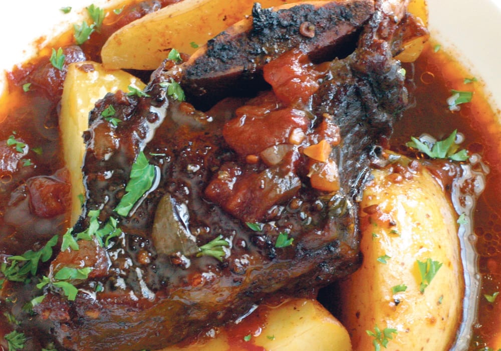 Balsamic beef short ribs require a long cooking time with moist heat to make them nice and tender.  |  Sarah Galvin photo