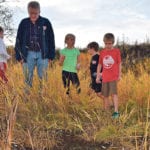 DeVar Dahl recently led a tour of habitat that supports northern leopard frogs. No frogs were heard or seen Oct. 18 in Magrath, Alta., but the group got a look at prime habitat for the animals. | Barb Glen photo