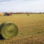Shane Kissel, owner of AgZone, partnered with the Lakeland Agricultural Research Association for a research project on silage bales. | Shane Kissel photo