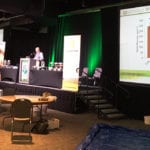 Eric Johnson of the University of Saskatchewan’s agriculture college speaking at the Organic Connections Conference and Trade Show held in Saskatoon Nov. 1-3.
| Twitter/@OrganicConnect1 photo