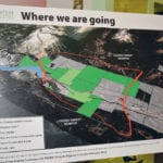 This map shows the plan for development of the Prentice Wildlife Corridor in the Crowsnest Pass. | Barb Glen photo