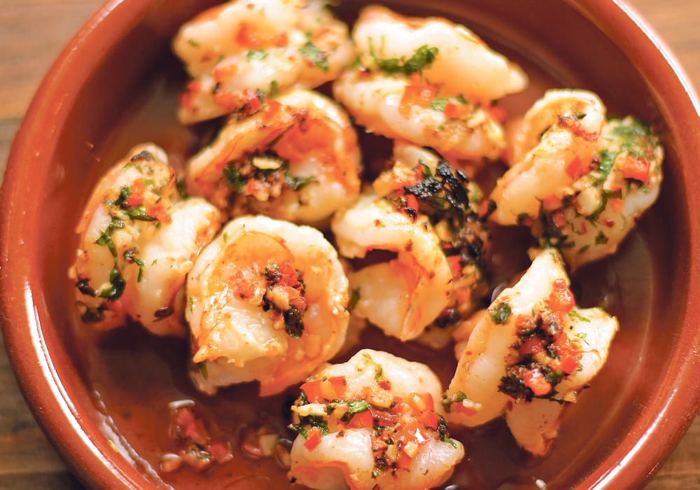 These firecracker shrimp are more interesting than a grocery store shrimp ring and take only minutes to make.  |  Sarah Galvin photo