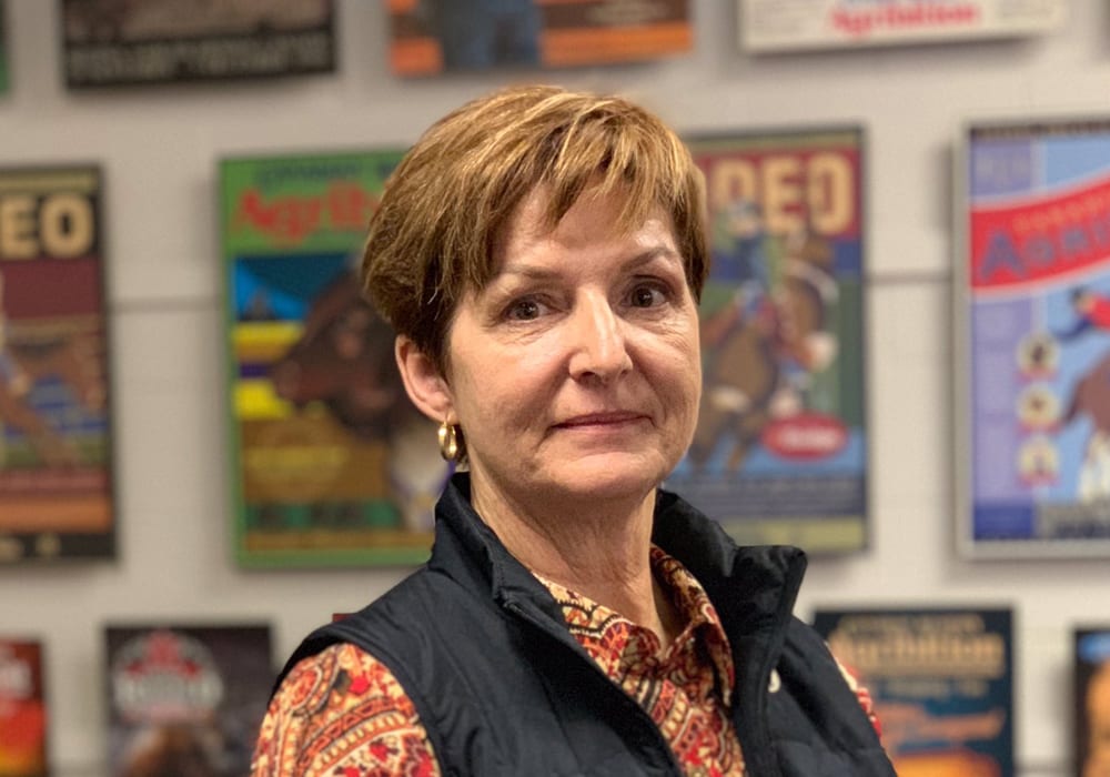 Former Canadian Western Agribition president Shannon McArton has been recognized with this year's BMO Celebrating Women in Agriculture Award. | Twitter/@Agribition photo