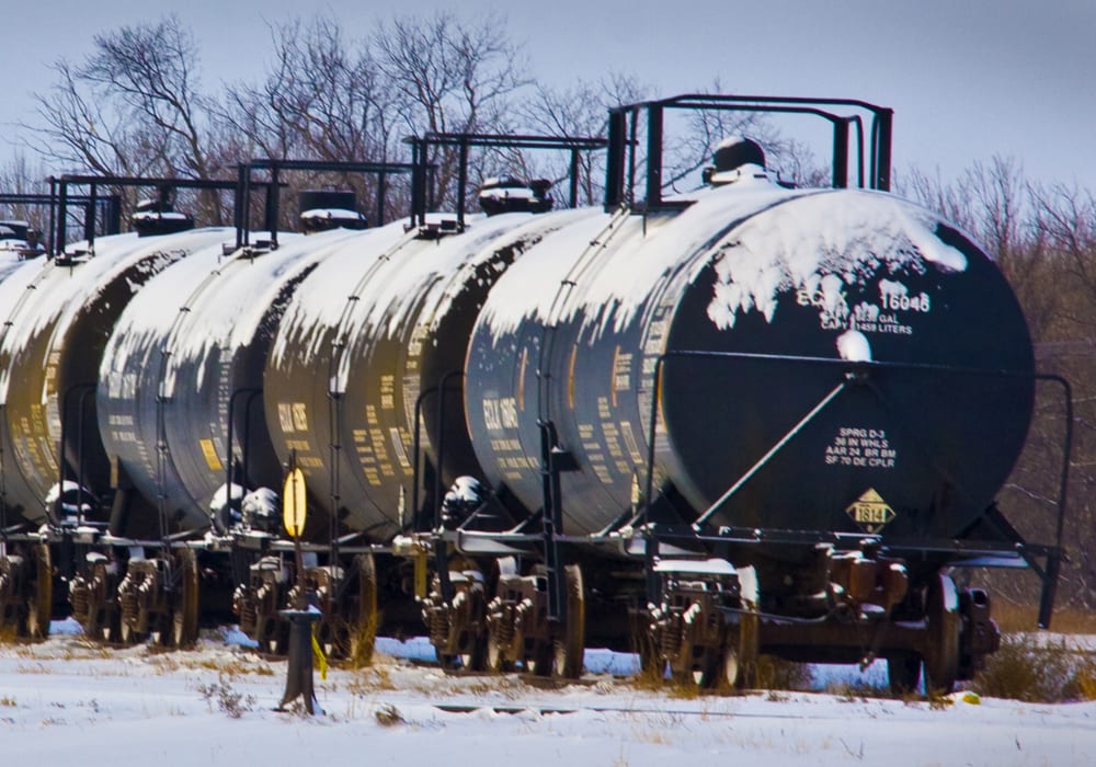 Alberta Premier Rachel Notley says the province is planning to buy two new train units to move an additional 120,000 barrels of oil per day as it continues to get hit by steep oil price discounts. | William DeKay photo