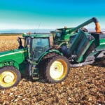 The Smart Ag AutoCart tested at Altona this fall did not run over any people or standing corn, reports Mike Friesen. He says it’s a good, practical start down the path to useable driverless equipment. | Elmer’s manufacturing photo