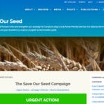 The National Farmers Union is not happy with what it considers an unacceptable level of corporate influence in the Canadian seed sector.
| Screencap via www.nfu.ca