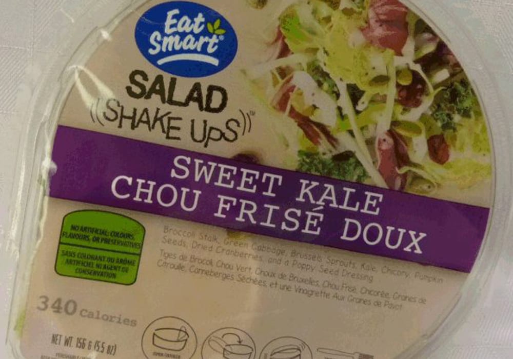 A kale salad mix is the subject of a food recall due to potential contamination with listeria. | CFIA photo